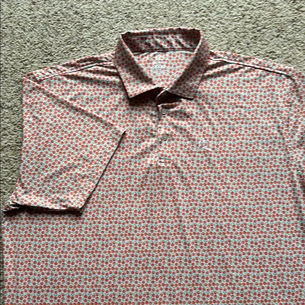 Rhoback Men’s The Peach Performance Polo Short Sleeve XXXL
